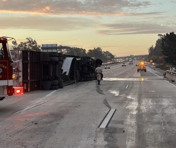 Encinitas Semi-Truck Rollover Accident